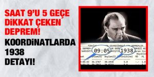 09.05'te deprem meydana geldi!