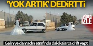 Damat istedi, sürücü otomobille dakikalarca terör estirdi