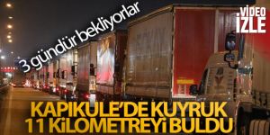 Kapıkule'de TIR kuyruğu 11 kilometreyi buldu: 3 gündür bekliyorlar