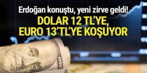 Piyasalar alev alev: Dolar 12 TL'ye, Euro 13 TL'ye koşuyor