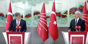 Kemal Kılıçdaroğlu ve Ahmet Davutoğlu'ndan ortak basın açıklaması