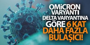 Omicron varyantı, delta varyantına göre 6 kat daha fazla bulaşıcı