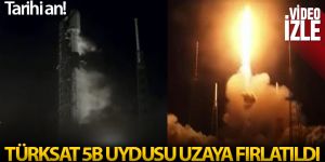 TÜRKSAT 5B uydusu uzaya fırlatıldı