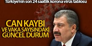Türkiye'nin son 24 saatlik korona virüs tablosunu açıkladı