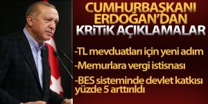 Cumhurbaşkanı Erdoğan duyurdu! TL mevduat hesaplarıyla ilgili yeni düzenleme