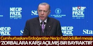 Cumhurbaşkanı Erdoğan'dan Necip Fazıl mesajı