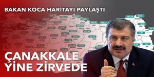 Sağlık Bakanı Koca haftalık vaka haritasını açıkladı