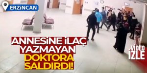 Sağlık ocağında doktora tekme tokatlı saldırı anı güvenlik kamerasına yansıdı