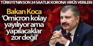 Sağlık Bakanlığı, Türkiye'nin son 24 saatlik korona virüs tablosunu açıkladı