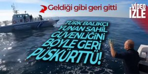 Türk balıkçı teknesini taciz eden Yunan Sahil Güvenliği geldiği gibi geri gitti