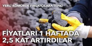 Yerli kömürde fırsatçı tepkisi: Fiyatı 1 haftada 2,5 kat artırdılar