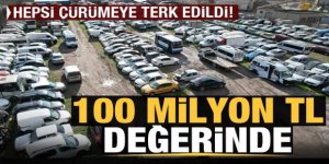 Yüzlerce araç, yediemin otoparkında çürümeye terk edildi