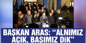 BAŞKAN ARAS: “ALNIMIZ AÇIK, BAŞIMIZ DİK”