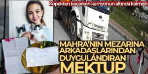 Mahra'nın mezarına arkadaşlarından duygulandıran mektup!