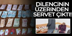 Dilencinin üzerinden servet çıktı