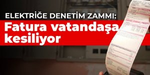 Elektriğe denetim zammı: Fatura vatandaşa kesiliyor