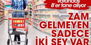 Zam gelmeyen sadece iki şey var. Vatandaş 8'er tane alıyor