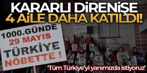 Ailelerin direnişine 4 aile daha katıldı