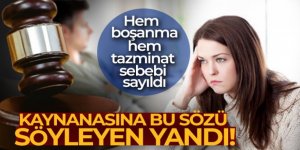 Kaynanaya 'manyak karı' demek tazminat sebebi