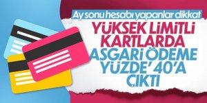 Kredi kartı asgari ödeme yüzdesi değişti