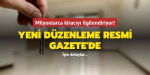 Yeni düzenleme Resmi Gazete'de