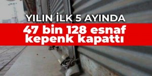 Yılın ilk 5 ayında 47 bin 128 esnaf kepenk kapattı