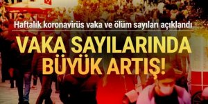 Haftalık koronavirüs tablosu açıklandı! Vaka sayısında büyük artış