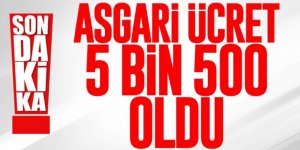 Asgari ücret belli oldu: Net 5 bir 500