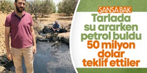 Manisa'da şahıs mülkünden su yerine petrol çıktı