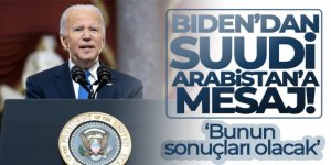 Biden'dan Suudi Arabistan'a mesaj: 'Petrol üretim kısıntısının sonuçları olacak'