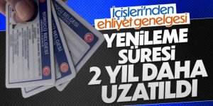 Ehliyet yenileme işlemi için süre uzatıldı