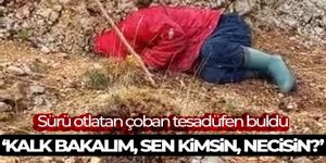 Sürü otlatan çoban tesadüfen buldu, çobanın sözleri görüntüye damga vurdu