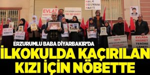 Erzurum'dan bir baba daha evlat nöbetinde