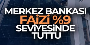 Merkez Bankası faizi yüzde 9 seviyesinde sabit tuttu