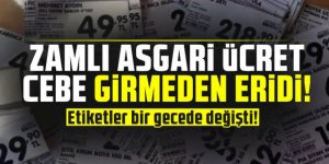 Etiketler bir gecede değişti