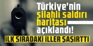 Türkiye'nin silahlı saldırı haritası açıklandı!