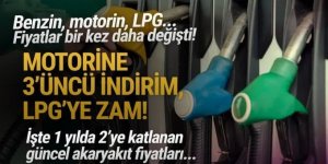 Motorine 3'üncü indirim, LPG'ye zam!