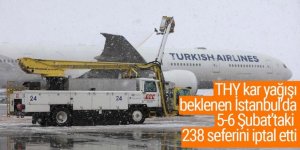 THY, 5 ve 6 Şubat'taki 238 uçuşunu iptal etti