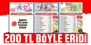 200 TL böyle eridi!