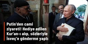 Putin'den cami ziyareti! Hediye edilen Kur'an-ı Kerim'i alıp İsveç'teki skandala gönderme yaptı