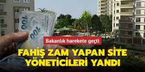 Fahiş zam yapan site yöneticileri yandı...