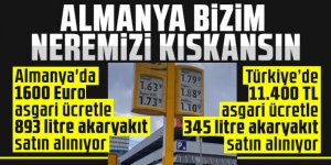 Almanya'da 1600 Euro asgari ücretle 893 litre akaryakıt satın alınıyor!