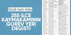 491 mülki idare amirinin görev yerlerinin değiştirildi