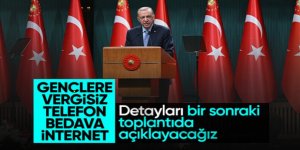 Erdoğan'dan gençlere vergisiz telefon ve internet müjdesi