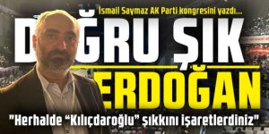 İsmail Saymaz 'üzgünüm doğru şık Erdoğan' diyerek paylaştı!