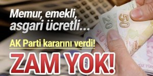 Emekliye de asgari ücretliye de zam yok