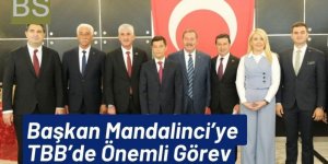 Başkan Mandalinci’ye TBB’de Önemli Görev