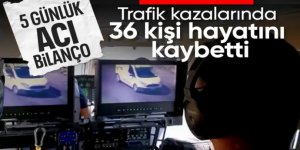 Bayramın 5. gününde 696 trafik kazası meydana geldi