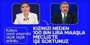 Kızı Meclis'te işe başlayan Mustafa Destici'yle Kübra Par arasında gergin anlar