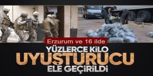 Zehir tacirlerine Erzurum ve 16 ilde operasyon: 45 tutuklama